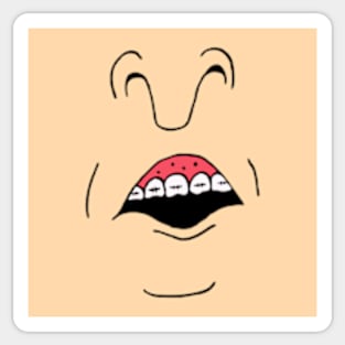 Butthead Mouth Sticker